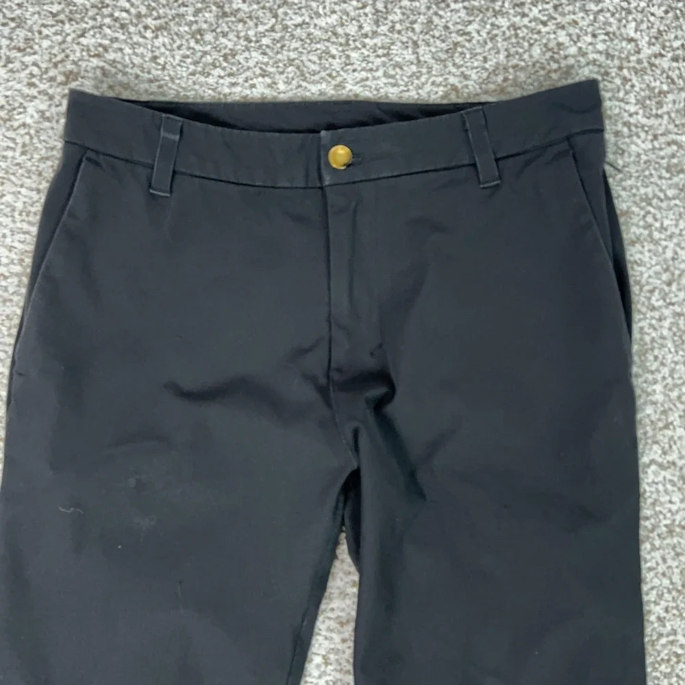 Lululemon‎ Pants Mens 31x32 Black Chino Commission Classic Golf Comfort Work